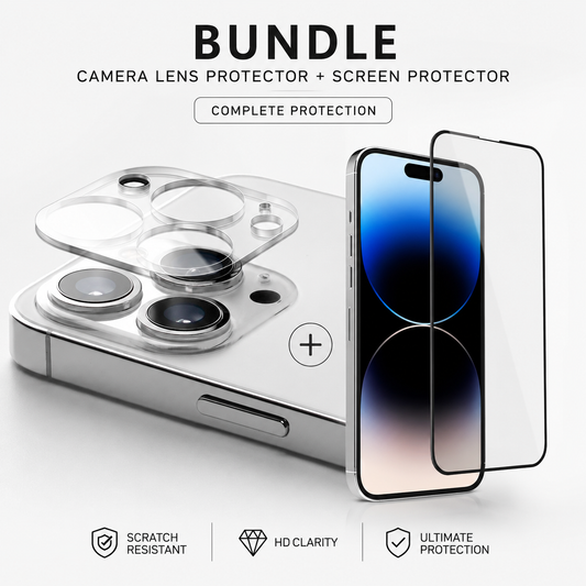 Screen Protector + Camera Lens Protector